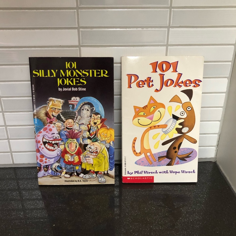 Lot of 2 funny kids jokes books